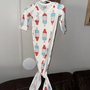 Copper pearl Knotted tie Gown